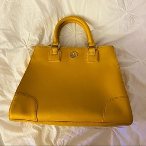 Tory Burch Robinson Yellow Purse